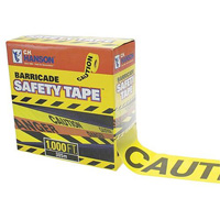 Barricade Tape - 1000 Ft Roll Caution W/ Dispenser CHH14090 | ToolDiscounter