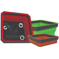 Expandable Parts Tray With Magnetic Bottom, Tri-Color EZREZTRAY-CLR | ToolDiscounter