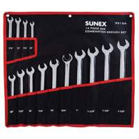 Wrench Set, Long Pattern, 14 Pc, 3/8 - 1-1/4 Inch SNX9915A | ToolDiscounter